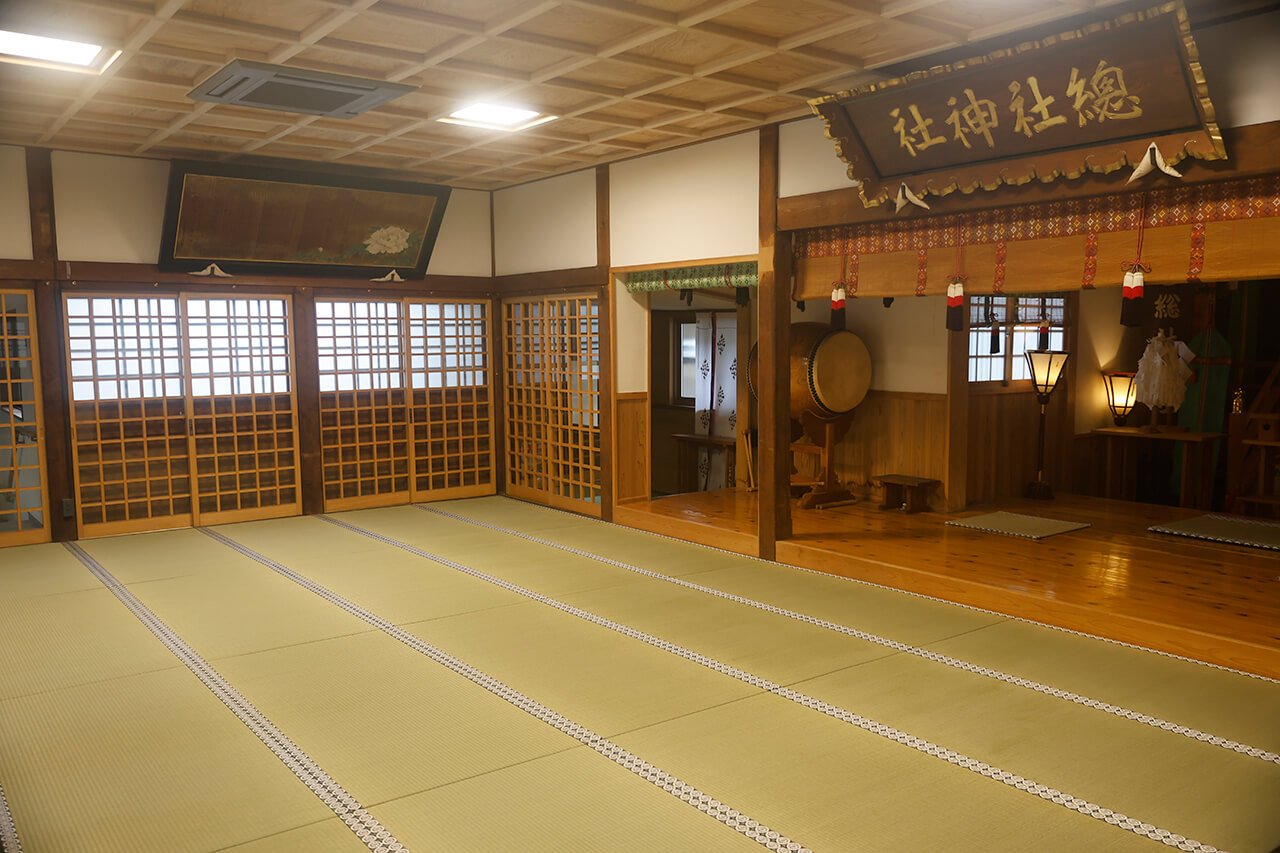 神社拝殿改修